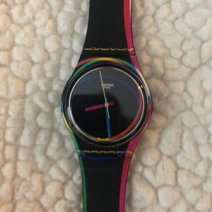 Swatch Watch 'Red Shore' - EUC!